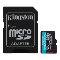 Карта пам'яті microSDXC (UHS-1 U3) Kingston Canvas Go! Plus 256Gb class 10 A2 V30 (R200MB/s, W-160MB/s) (adapter SD) , Атикул k58814 |  купить на VILKI.NET - фото № 1
