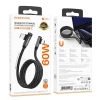 Кабель BOROFONE BU50 elbow magnetic 60W charging data cable Type-C to Type-C 1m Black (Черный)- № 6