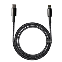 Кабель Baseus Tungsten Gold Fast Charging Data Cable Type-C to iP PD 20W 2m Black (Колір 7073) - фото № 3