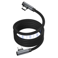 Кабель BOROFONE BU50 elbow magnetic 60W charging data cable Type-C to Type-C 1m Black (Цвет Черный) - фото № 3