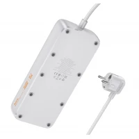 Мережевий подовжувач HOCO AC22 Sunlight 4-bit(PD30W/1C3A) desktop socket(EU/GER) Black (Колір Черный) - фото № 3