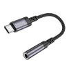 Перехідник BOROFONE BV24 Graceful digital audio converter cable Type-C to 3.5mm Metal Grey (Metal Gray)- № 4