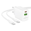Мережевий зарядний пристрій BOROFONE BN29 Fuente PD30W+QC3.0 charger set (C to C) (EU) White (Білий)- № 5