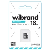 Карта пам'яті microSDHC (UHS-1) Wibrand 16Gb class 10  - фото № 2