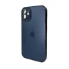 Чохол для смартфона AG Glass Sapphire Frame MagSafe Logo for Apple iPhone 12 Sea Blue (Sea Blue) AG Glass - № 1