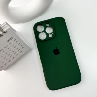 Чохол для смартфона Silicone Full Case AA Camera Protect for Apple iPhone 16 Pro Max 31,Dark Green (Колір Dark-Green) - фото № 6