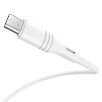 Кабель BOROFONE BX43 USB to Micro 2.4A, 1m, PVC, PVC connectors, White