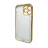 Чохол для смартфона AG Glass Sapphire Frame MagSafe Logo for Apple iPhone 15 Pro Max Gold (30791)- № 2