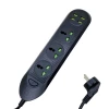 Мережевий подовжувач WUW C133 4USB+3Socket 2500W 2m Black k54827 - № 1 Мережевий подовжувач WUW C133 4USB+3Socket 2500W 2m Black (Черный) WUW - № 1