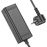 Мережевий зарядний пристрій HOCO NS4 Sharp PD65W(2C1A) desktop socket(EU/GER) Black (Цвет Черный) - фото № 6