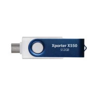 Флеш-накопичувач Patriot USB 3.2 Gen 1 Xporter X550 512GB Type-A+C (Колір Белый) - фото № 2