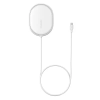 Бездротовий зарядний пристрій Baseus Light Magnetic 15W для iPhone 12 Білий (WXQJ-02)  - фото № 6