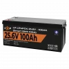 Акумулятор LP LiFePO4 24V (25,6V) - 100 Ah (2560Wh) (Smart BMS 100А) з BT пластик - № 3