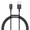 Кабель Baseus Superior USB 2.0 to Lightning 2.4А 1M Черный (CALYS-A01) LP20413 - № 1 Кабель Baseus Superior USB 2.0 to Lightning 2.4А 1M Черный (CALYS-A01) Baseus - № 1