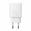 Зарядний пристрій Baseus Compact Quick Charger USB+Type-C 20W Білий (CCXJ-B02)