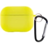 Силіконовий футляр з мікрофіброю для навушників Airpods Pro 39443 - № 1 Силіконовий футляр з мікрофіброю для навушників Airpods Pro (Жовтий / Bright Yellow) Epik - № 1