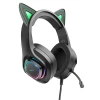 Накладні навушники Hoco W107 Cute cat (USB+3.5mm/2m) 64603 - № 1 Накладні навушники Hoco W107 Cute cat (USB+3.5mm/2m) (Elf Cat) Hoco - № 1
