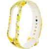 Силіконовий ремінець з малюнком для Xiaomi Mi Band 5 / 6 37970 - № 1 Силіконовий ремінець з малюнком для Xiaomi Mi Band 5 / 6 (Жовтий / Квіти) Epik - № 1