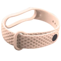 Ремінець Rhomb для Xiaomi Mi Band 5 / 6 (Цвет Рожевий), Атикул 39435 |  купить на VILKI.NET - фото № 1