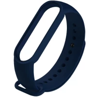 Силіконовий ремінець для Xiaomi Mi Band 3/4 (Цвет Темно-синій / Midnight blue), Атикул 25252 |  купить на VILKI.NET - фото № 1