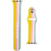Силіконовий ремінець Braided для Apple Watch 38/40/41/42mm 50583 - № 1 Силіконовий ремінець Braided для Apple Watch 38/40/41/42mm (Жовтий / Бірюзовий) Epik - № 1